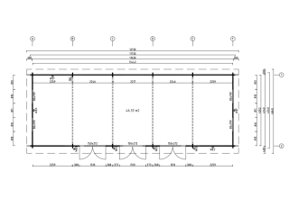 De Hoeve Tuinkamer Nagele 44 | 12 x 4,6 m 44 mm