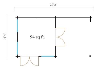 De Hoeve Veelzijdige tuinkamer Clockhouse Wierden 70 |575cm x 296cm 