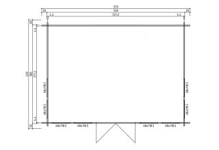 De Hoeve Tuinkamer Clockhouse Vorden 70 | 530cm x 380cm 