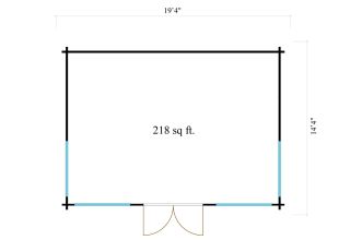 De Hoeve Tuinkamer Clockhouse Wierden 70 | 540x390cm
