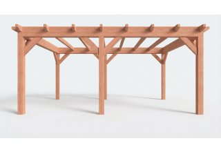Plat dak constructie | pergola | 584x411cm