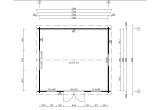 De Hoeve Tuinhuis Bryne 70 B| 550cm x 500cm