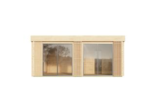 NIEUW! De Hoeve tuinhuis met saunacabine model Oijen 70 | 6 x 5,4 m