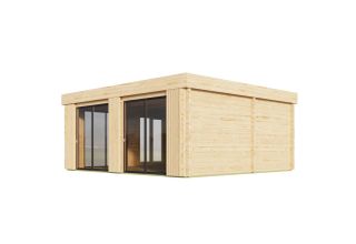 NIEUW! De Hoeve tuinhuis met saunacabine model Oijen 70 | 6 x 5,4 m