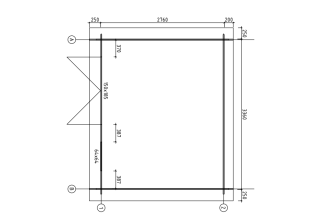 De Hoeve Blokhut Houten 4F | 330cm x 270cm