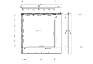De Hoeve tuinhuis kantoor Didam ALU 70 | 6 m x 6 m