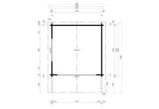 De Hoeve Tuinhuis Urk 70 B | 360cm x 500cm