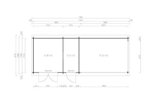 De Hoeve Tuinhuis Elst 28 D | 780x278cm