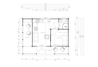 De Hoeve Vakantiehuis Odda 44 | 707cm x 548cm 