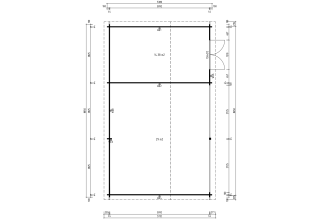 De Hoeve Houten Garage Tilburg 70 | 571cm x 912cm