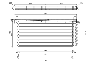 De Hoeve Schuur Brielle 70 met overkapping | 713cm x 510cm