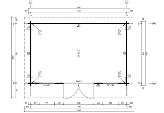 De Hoeve Tuinhuis Jelling 44 D | 500cm x 320cm