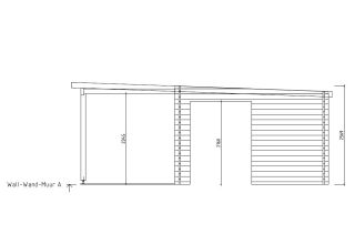 De Hoeve tuinhuis met Terras Rhoon 70 | 6 m x 6.8 m