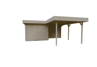 De Hoeve Carport met berging Deil 70 | 6,3 x 5,7 m