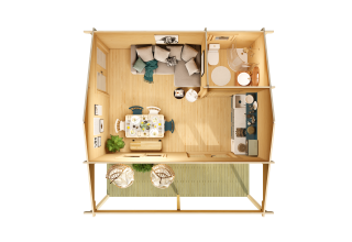 De Hoeve Tuinkamer Lemvig 70 | 488cm x 518cm