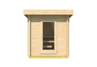 De Hoeve houten buitenstoombad Hoorn LI 70 | 2,5 x 2,5 m - 70 mm