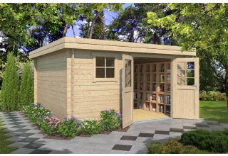 De Hoeve tuinberging model Sluis 28 F | 3,8 x 3,8 m - 28 mm
