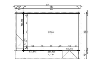 De Hoeve Tuinhuis kantoor Barneveld 44 | 6,6 x 4,7 m