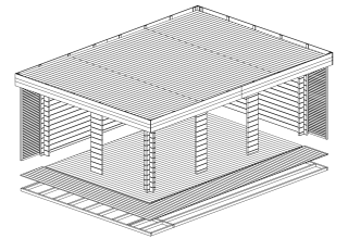 De Hoeve Tuinhuis kantoor Barneveld 44 | 6,6 x 4,7 m