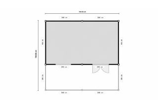 De Hoeve Maatwerk Blokhut Lincoln 700x700cm