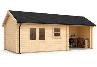 De Hoeve Maatwerk Blokhut Ashford 700x300cm