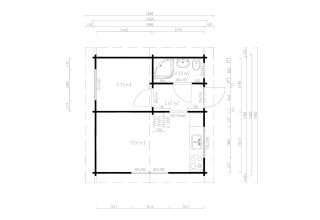 De Hoeve Vakantiehuis Jessheim 44 ┃ 518cm x 497cm 