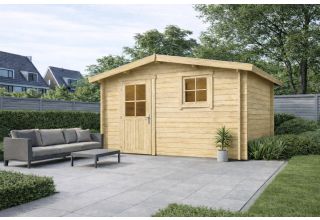 De Hoeve Blokhut Houten 4B | 330cm x 270cm