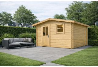 De Hoeve Blokhut Houten 5B | 330cm x 330cm