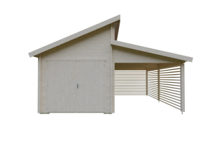 De Hoeve Garage Met Carport Terwolde 44 | 627cm x 548cm