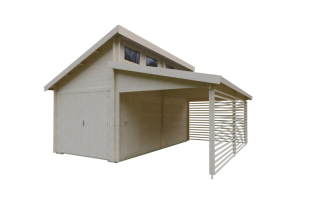 De Hoeve Garage Met Carport Terwolde 44 | 627cm x 548cm