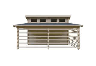 De Hoeve Garage Met Carport Terwolde 44 | 627cm x 548cm