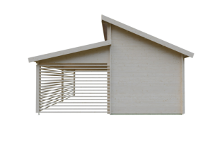 De Hoeve Garage Met Carport Terwolde 44 | 627cm x 548cm