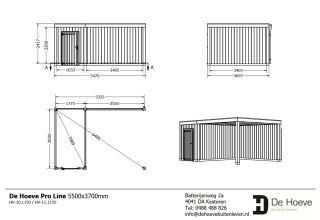 De Hoeve Tuinhuis Palermo | 550x400cm 