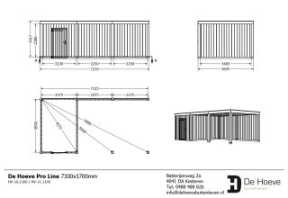 De Hoeve Tuinhuis Palermo | 750x400cm 