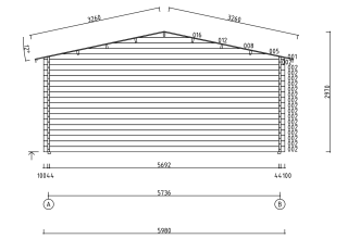 De Hoeve Carport met Berging Hoogeveen 44 | 6,38 x 8 m
