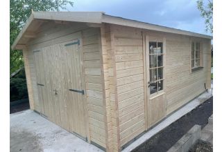 De Hoeve Houten Garage Pjotr 44 B | 580cm x 382cm