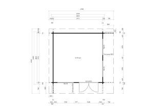 De Hoeve Tuinhuis Arnemuiden 44 E | 400cm x 400cm