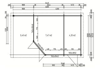 De Hoeve Blokhut Stolwijk 3E| 620x320cm 