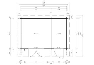 De Hoeve Tuinhuis Jelling 44 A | 450cm x 300cm