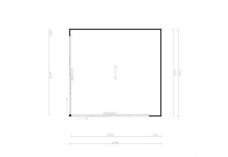 De Hoeve tuinhuis De Kwakel ALU 44 D | 4,8 x 4,5 m