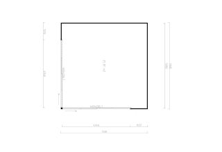 De Hoeve tuinhuis model Klundert Alu 70 F | 517cm x 517cm