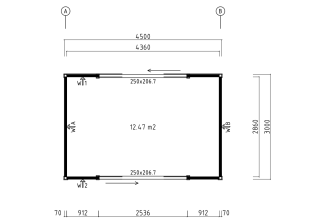 De Hoeve Moderne Tuinkamer Breugel 70 B ALU | 450cm x 300cm