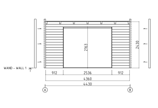 De Hoeve Moderne Tuinkamer Breugel 70 B ALU | 450cm x 300cm