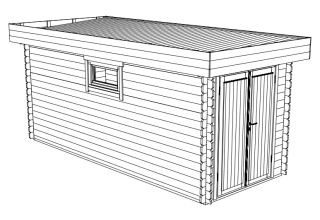 De Hoeve Tuinhuis Aagtekerke 28 C | 550 x 250 cm
