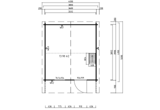 De Hoeve Tuinhuis Leusden 70 B | 368cm x 398cm 