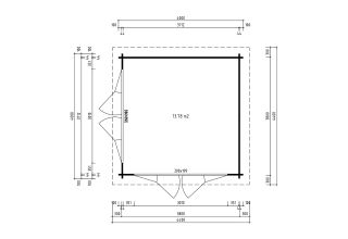 De Hoeve Tuinlounge Assen 44 | 400cm x 400cm