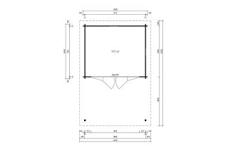 De Hoeve Tuinlounge Assen 44 D | 400cm x 650cm