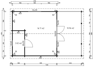 De Hoeve Recreatieblokhut Hamar 44 B | 7,45 x 4,75 m