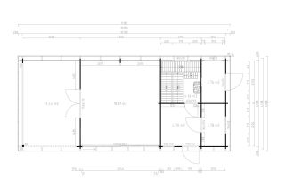 De Hoeve saunahuis model Wilnis |1098cm x 477cm