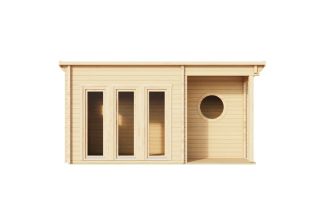 De Hoeve Saunacabine Model Jelling 70 | 5,6 x 3,9 m